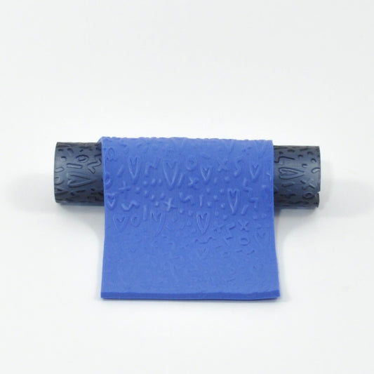 Texture Roller Fun Hearts Reduced 74 & 69mm