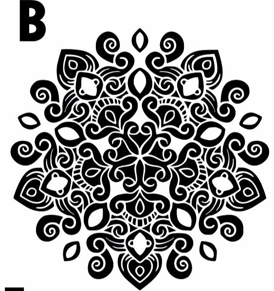 Mandala six large designs Texture Mat