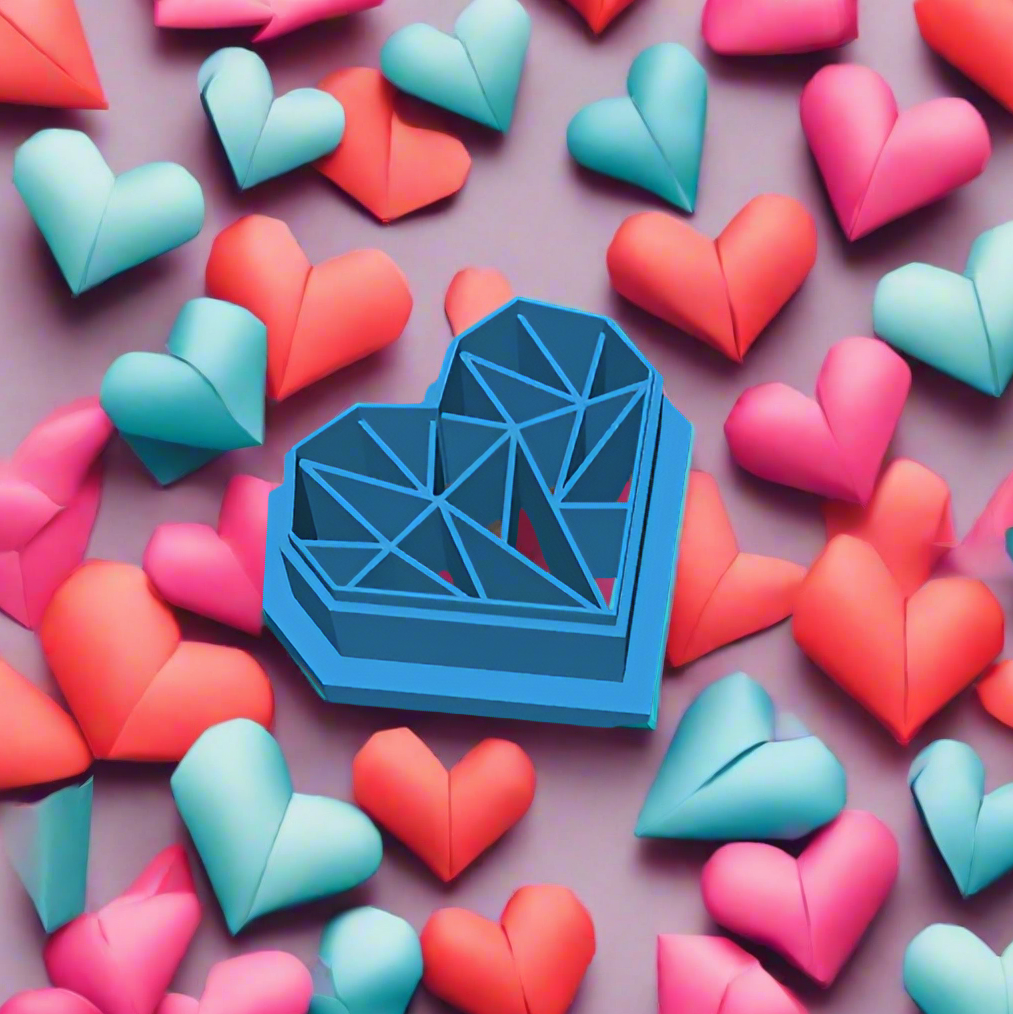 Origami Hearts Reduced