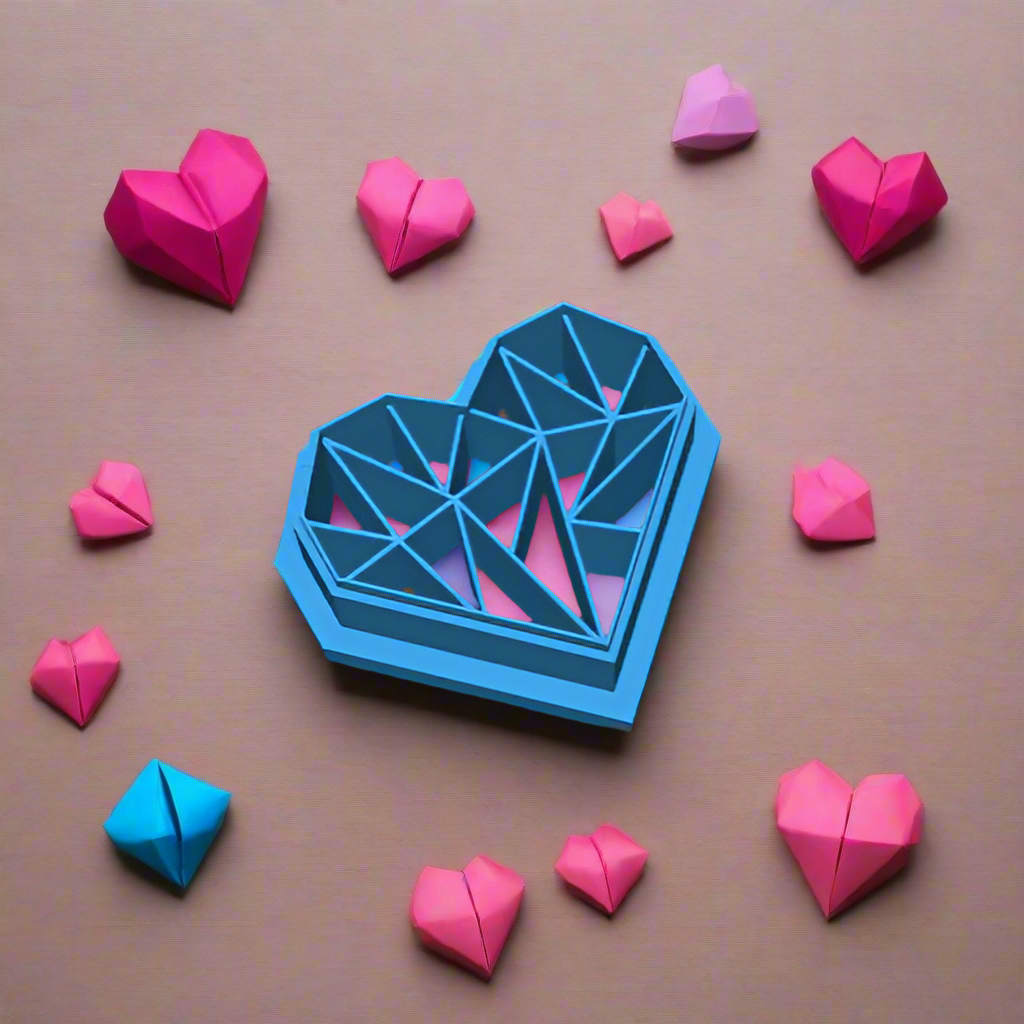 Origami Hearts Reduced