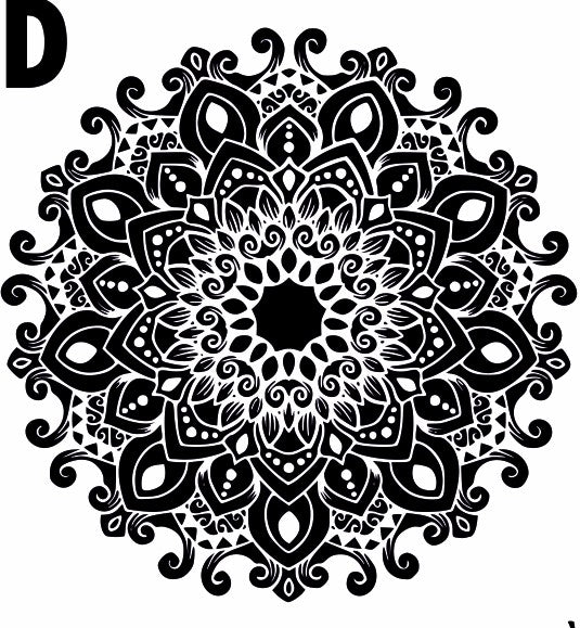 Mandala six large designs Texture Mat