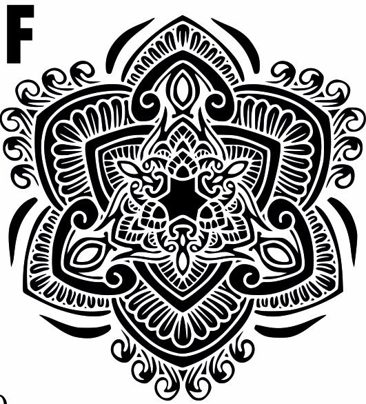 Mandala six large designs Texture Mat