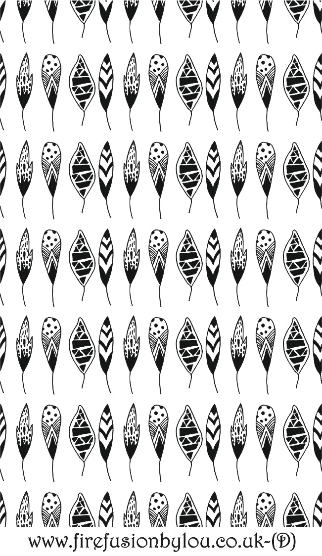 A pattern debossed texture mat in grey material. This picture shows the texture mat pattern in black and white for use on metal clay or polymer clay.