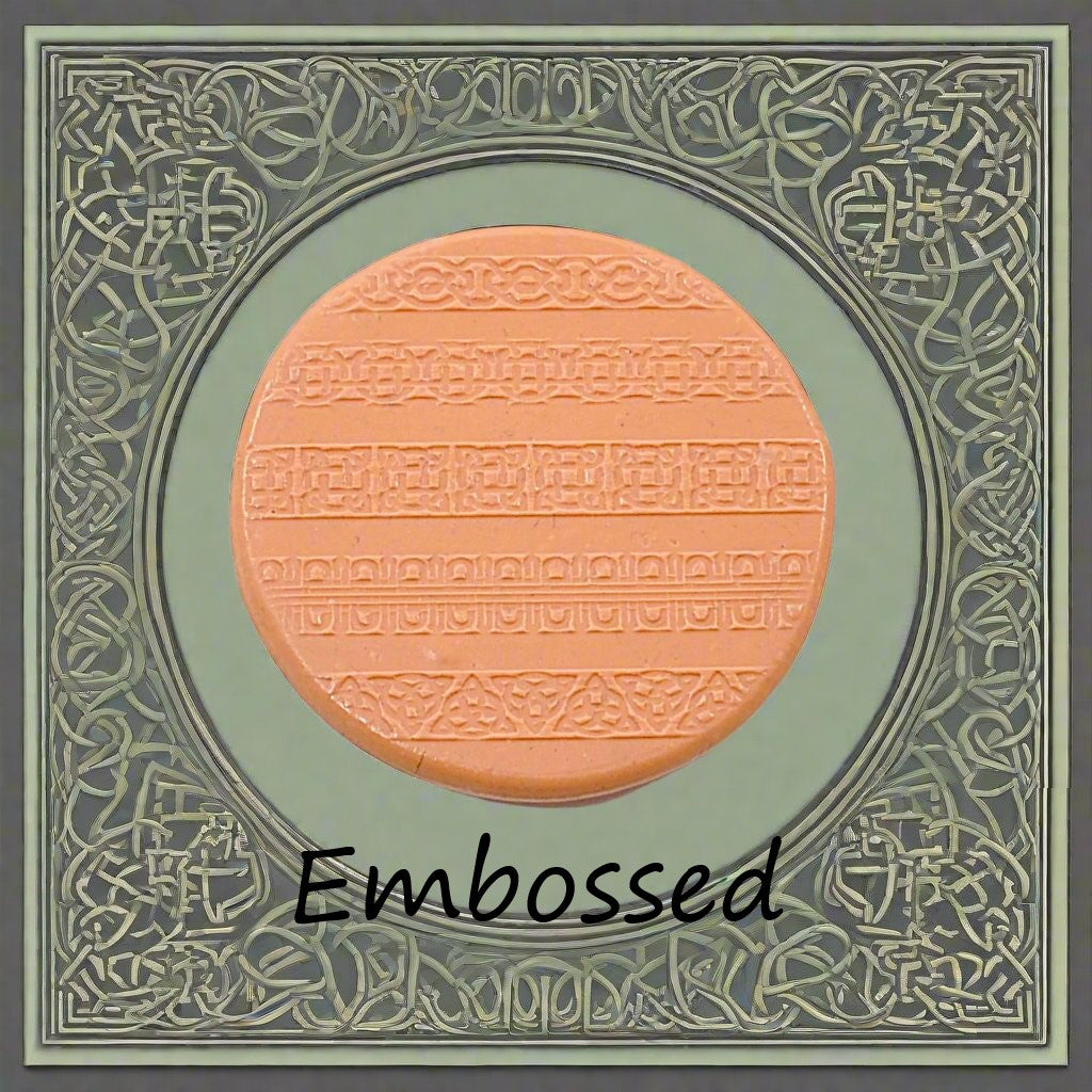 Celtic patterns debossed in silly putty Using an embossed texture mat. This will give you an idea of what it will look like on metal clay or polymer clay.