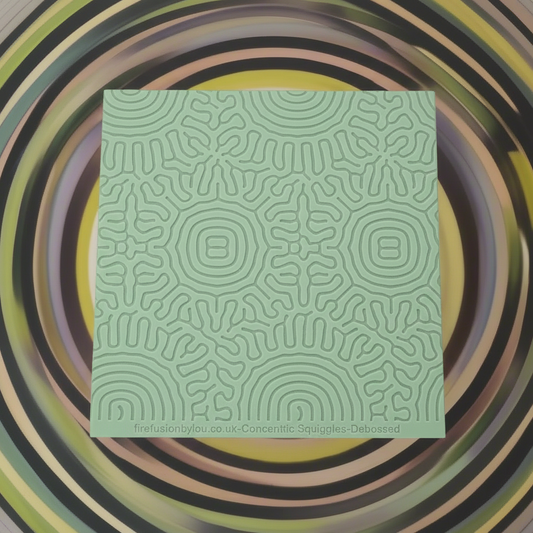 A pattern debossed texture mat. This texture mat will give you a embossed effect on metal clay or polymer clay.