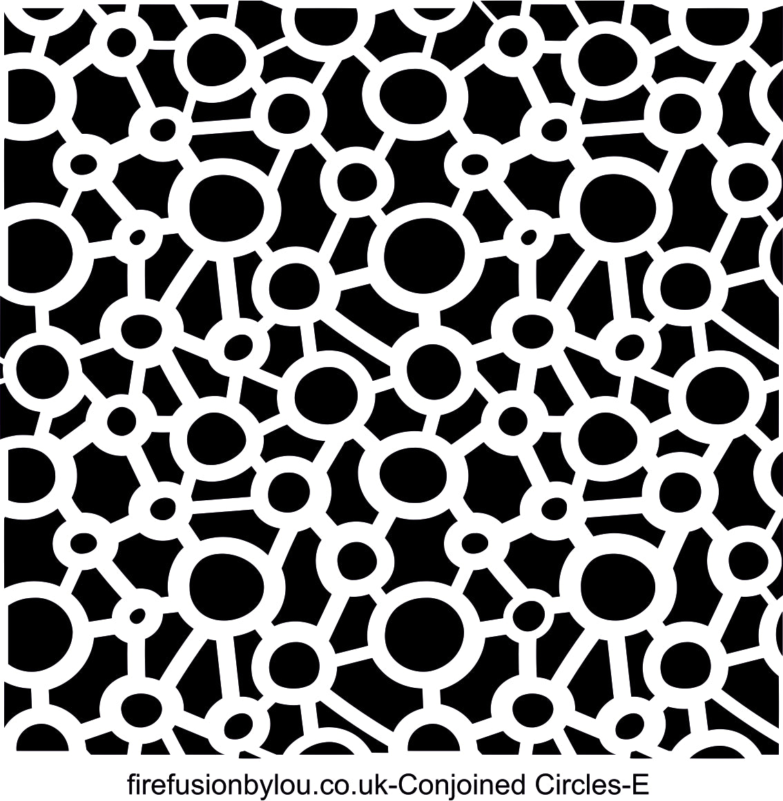 A continuous pattern embossed texture mat in grey material, size 100 x 100mm. This picture shows the texture mat pattern in black and white for use on metal clay or polymer clay.