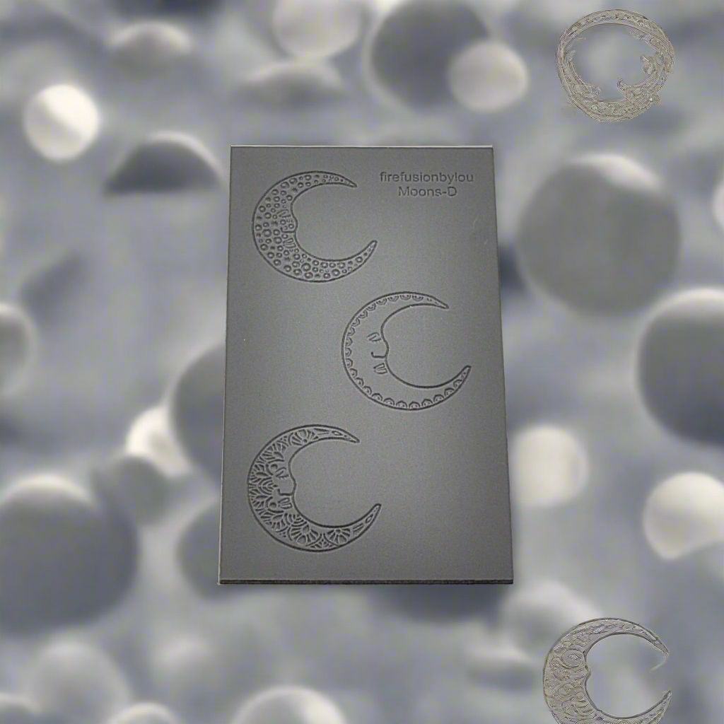 Moon Cutter x 1 + Three Style Moon Texture Mat Reduced