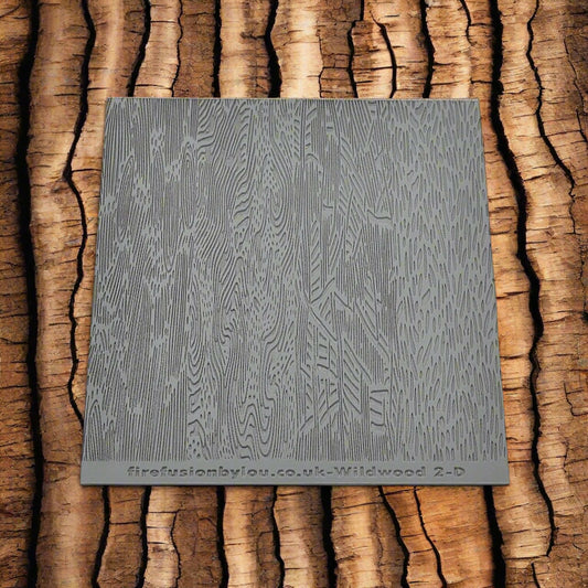 Debossed bark texture mat. Use to make an impression on metal clay and polymer clay.
