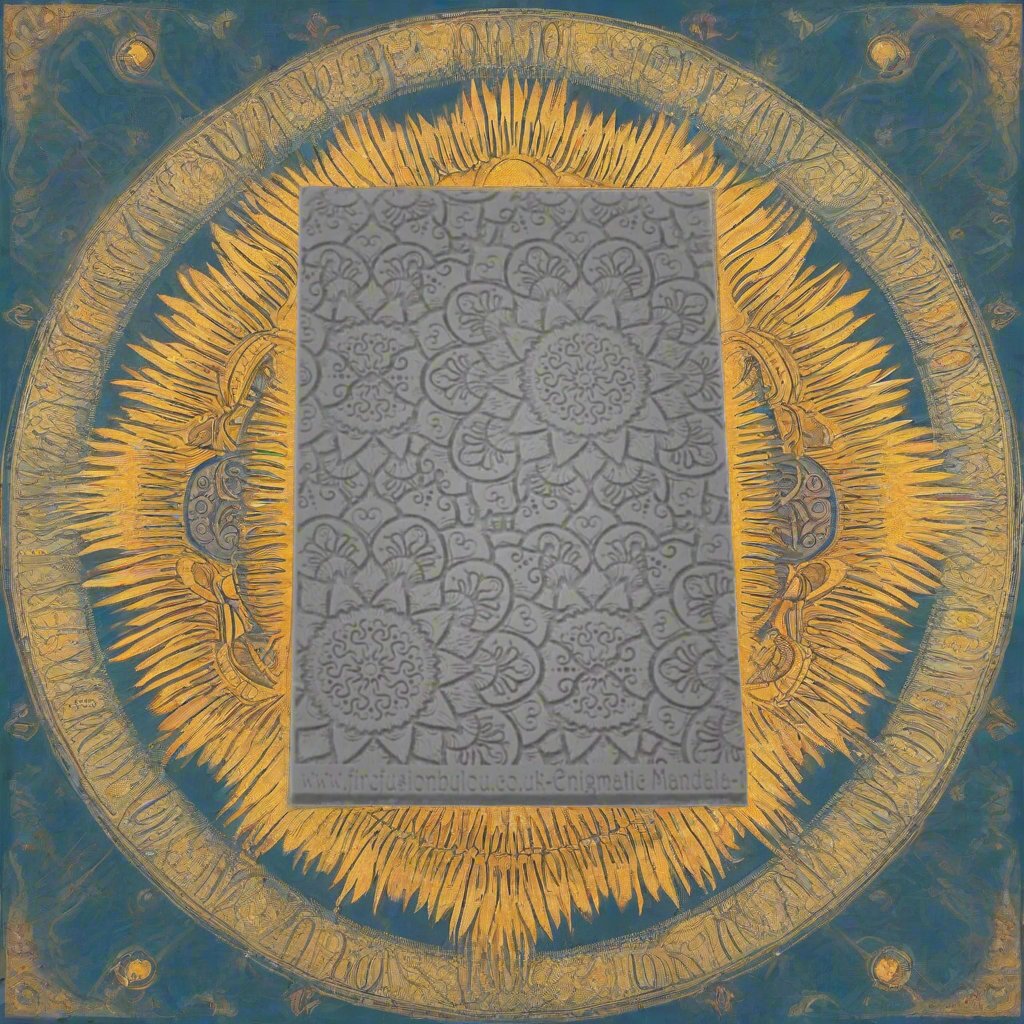 A debossed texture mat with a flowery mandala design. Use to make an impression on metal clay and polymer clay.