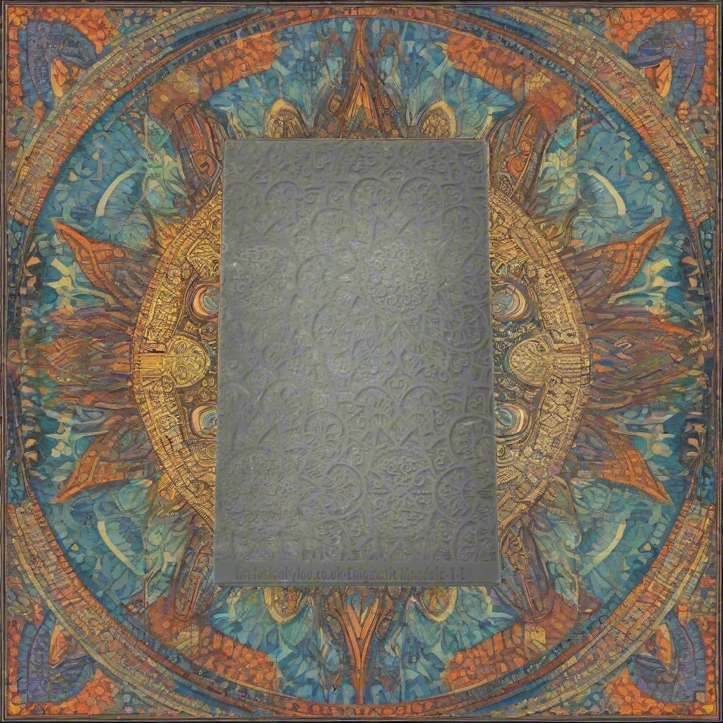 An embossed texture mat with a flowery mandala design. Use to make an impression on metal clay and polymer clay.