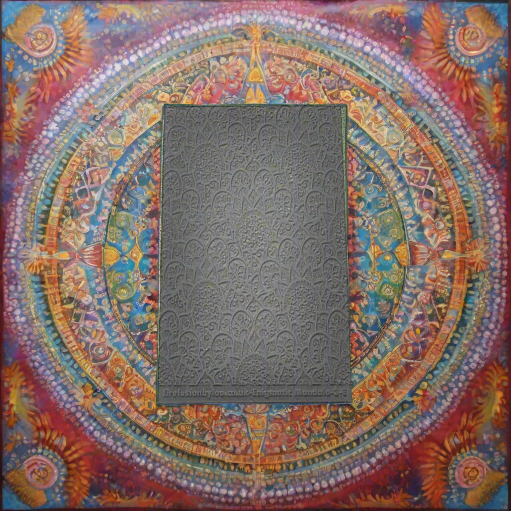 An embossed texture mat with a flowery mandala design. Use to make an impression on metal clay and polymer clay.