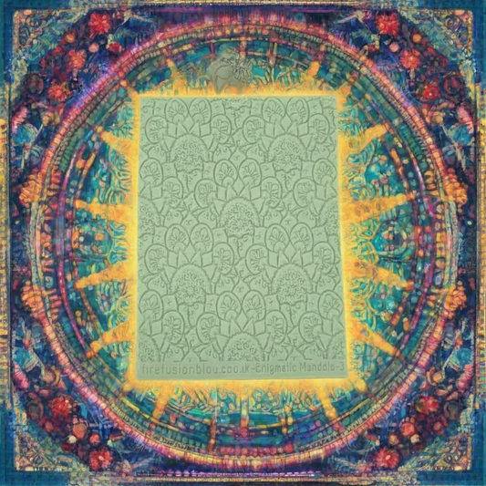 Mandala Enigmatic Design Three Texture Mat – 95 x 55mm