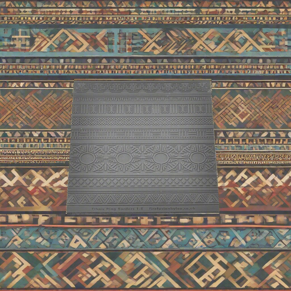 A pattern embossed texture mat in grey material. This texture mat will give you a debossed effect on metal clay or polymer clay.