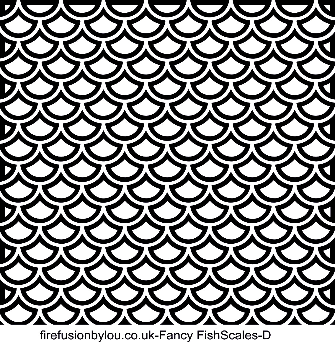 A pattern debossed texture mat in grey material. This picture shows the texture mat pattern in black and white for use on metal clay or polymer clay.