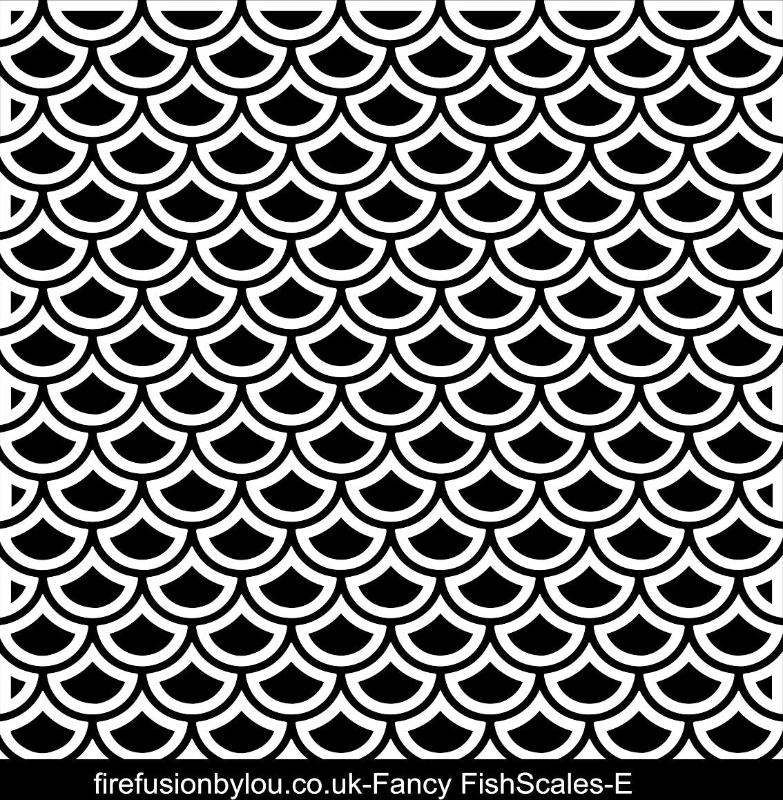 A pattern embossed texture mat in grey material. This picture shows the texture mat pattern in black and white for use on metal clay or polymer clay.