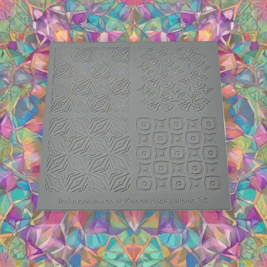 A pattern debossed texture mat in grey material. This texture mat will give you a embossed & debossed effect on metal clay or polymer clay.