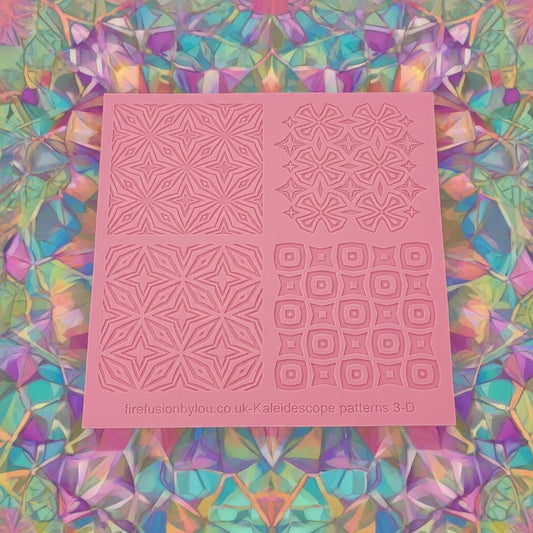 A pattern debossed texture mat in grey material. This texture mat will give you a embossed & debossed effect on metal clay or polymer clay.