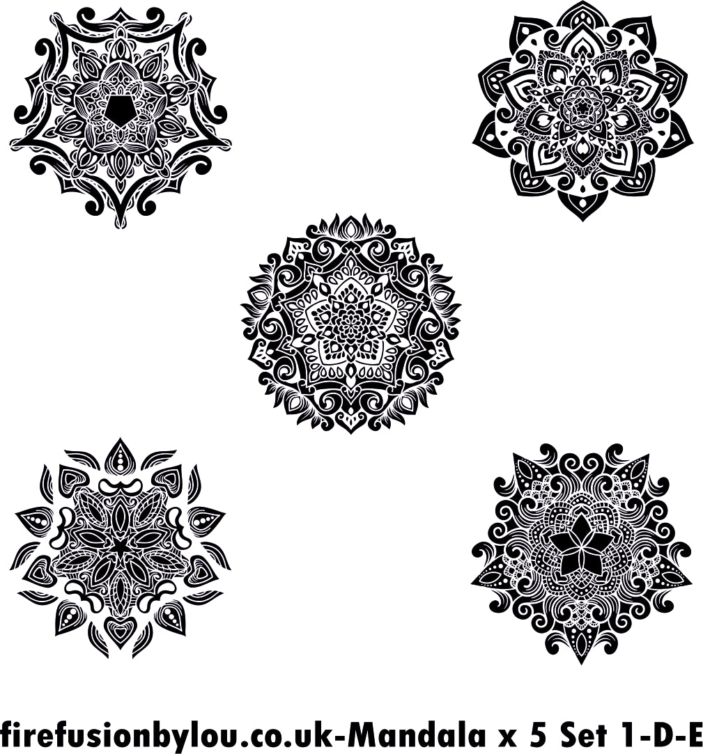 A debossed texture mat of intricate mandala. This picture shows the texture mat pattern in black and white for use on metal clay or polymer clay.