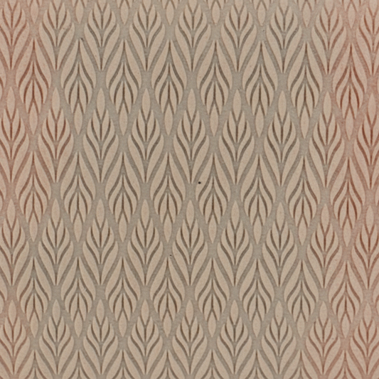 Patterned leaves with geometric design in beige and brown tones