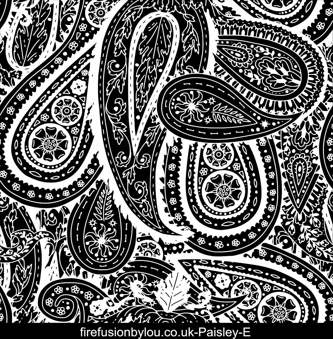 A pattern embossed texture mat in grey material. This picture shows the texture mat pattern in black and white for use on metal clay or polymer clay.