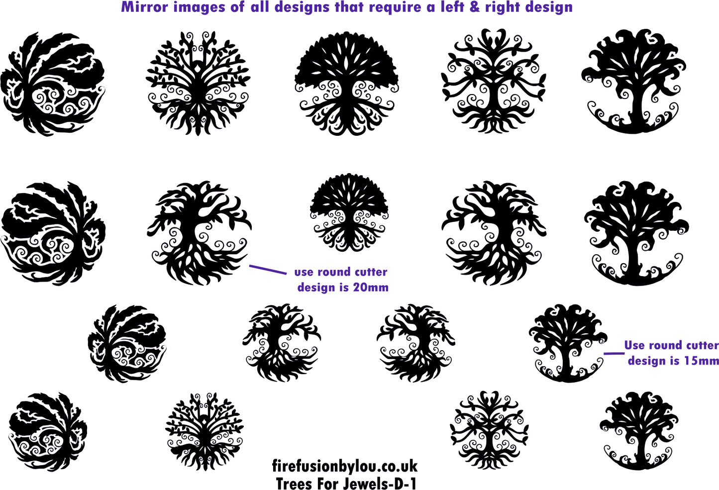 A tree debossed texture mat in grey material. This picture shows the texture mat pattern in black and white for use on metal clay or polymer clay.