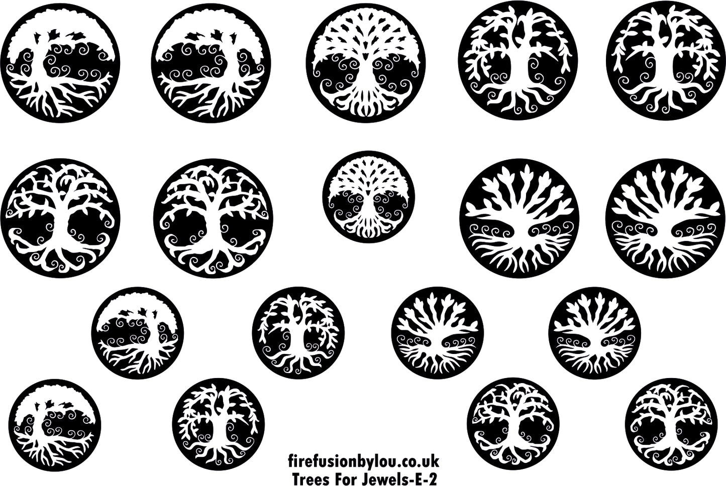 An embossed texture mat of trees in grey material. This picture shows the texture mat pattern in black and white for use on metal clay or polymer clay.