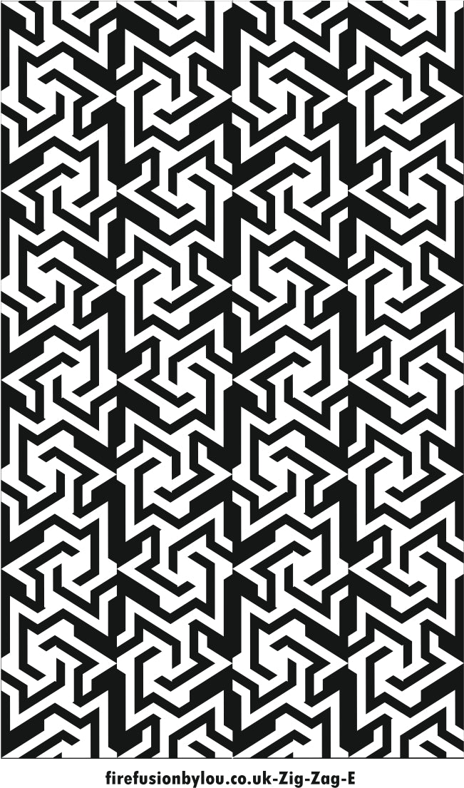 An embossed geometric texture mat. This picture shows the texture mat pattern in black and white for use on metal clay or polymer clay.