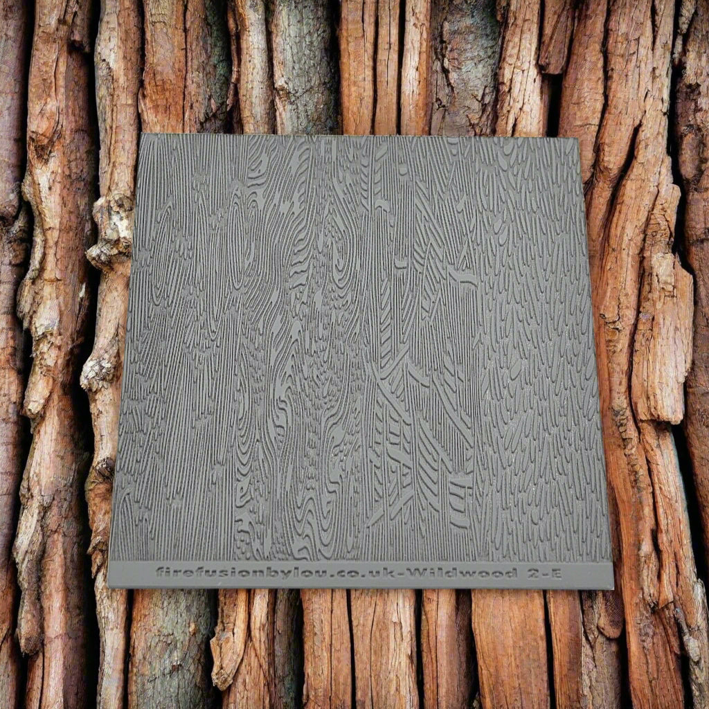 embossed bark texture mat. Use to make an impression on metal clay and polymer clay.