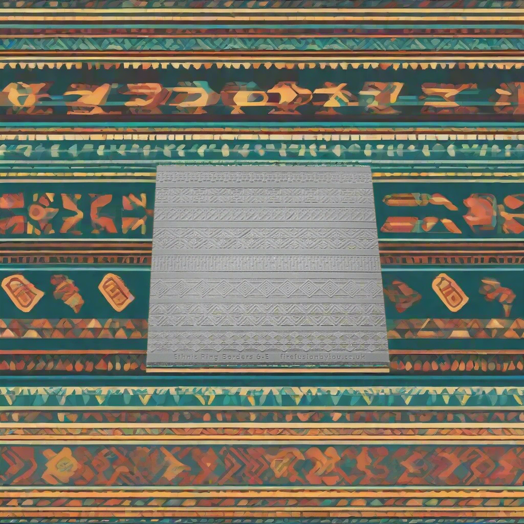 Texture Mat Ethnic Ring Borders 6 Reduced