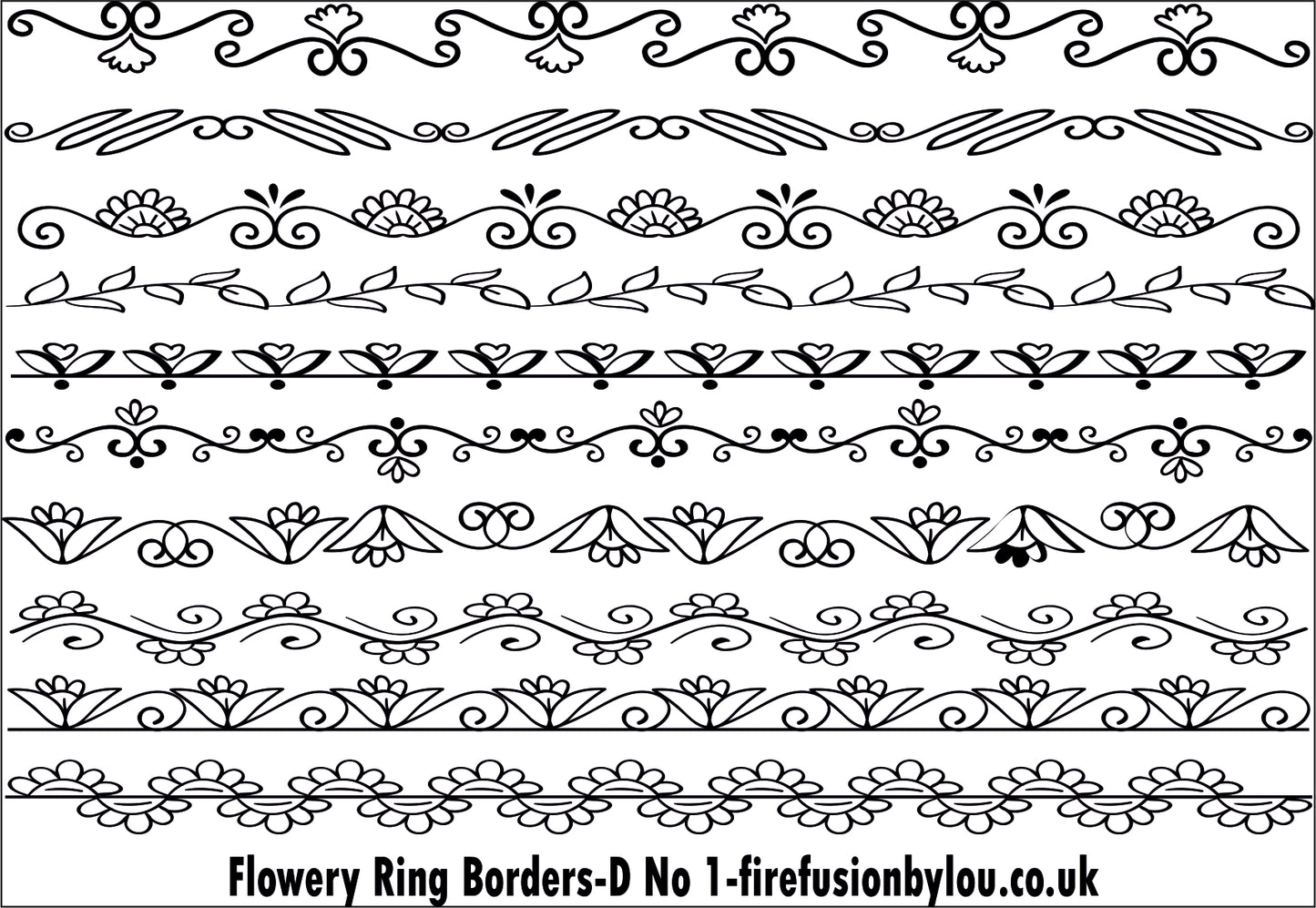 A pattern debossed texture mat. This picture shows the texture mat pattern in black and white for use on metal clay or polymer clay.