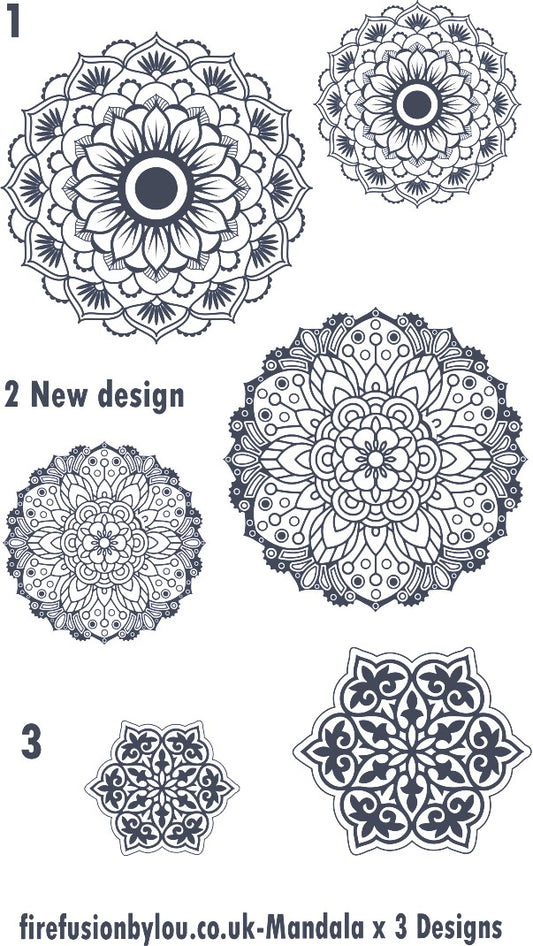 Mandala Cutter Set x 4 + Texture Mat Reduced