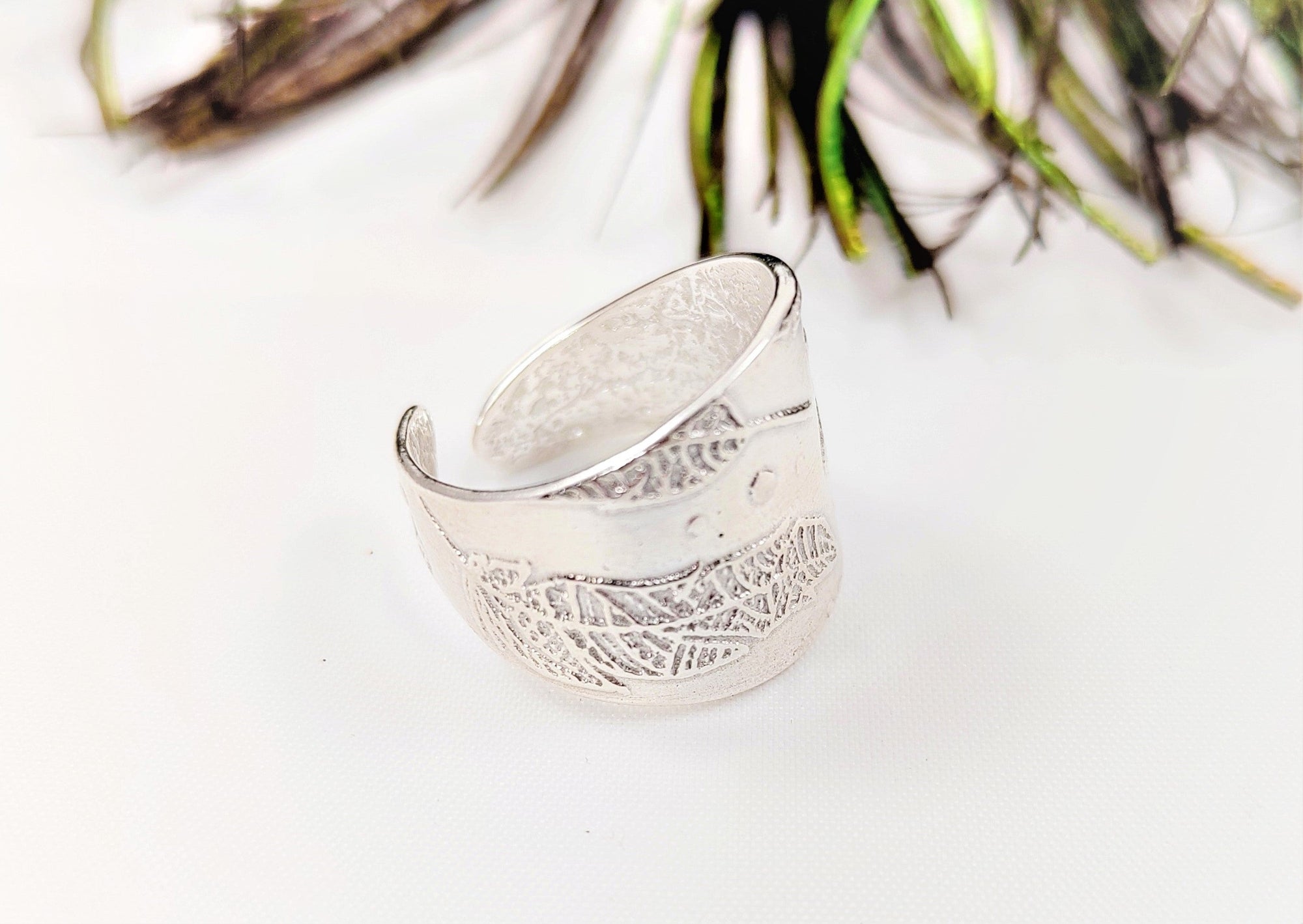 A grey texture mat to create beautiful Indian henna designs on your metal clay rings.