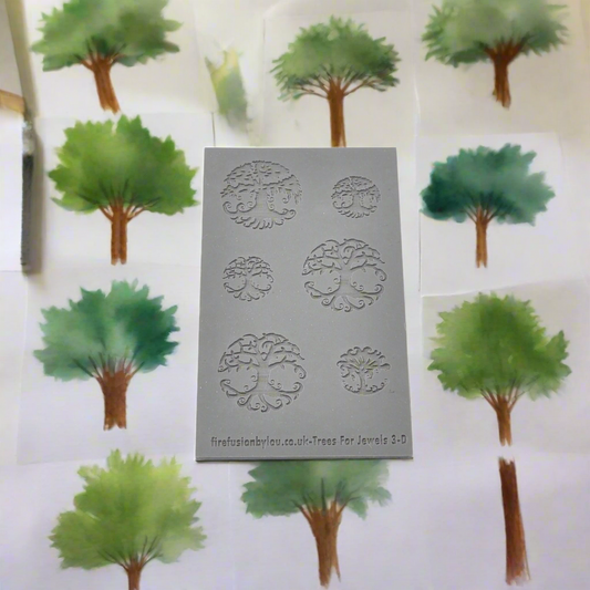 Texture Mat Trees For Jewels Three