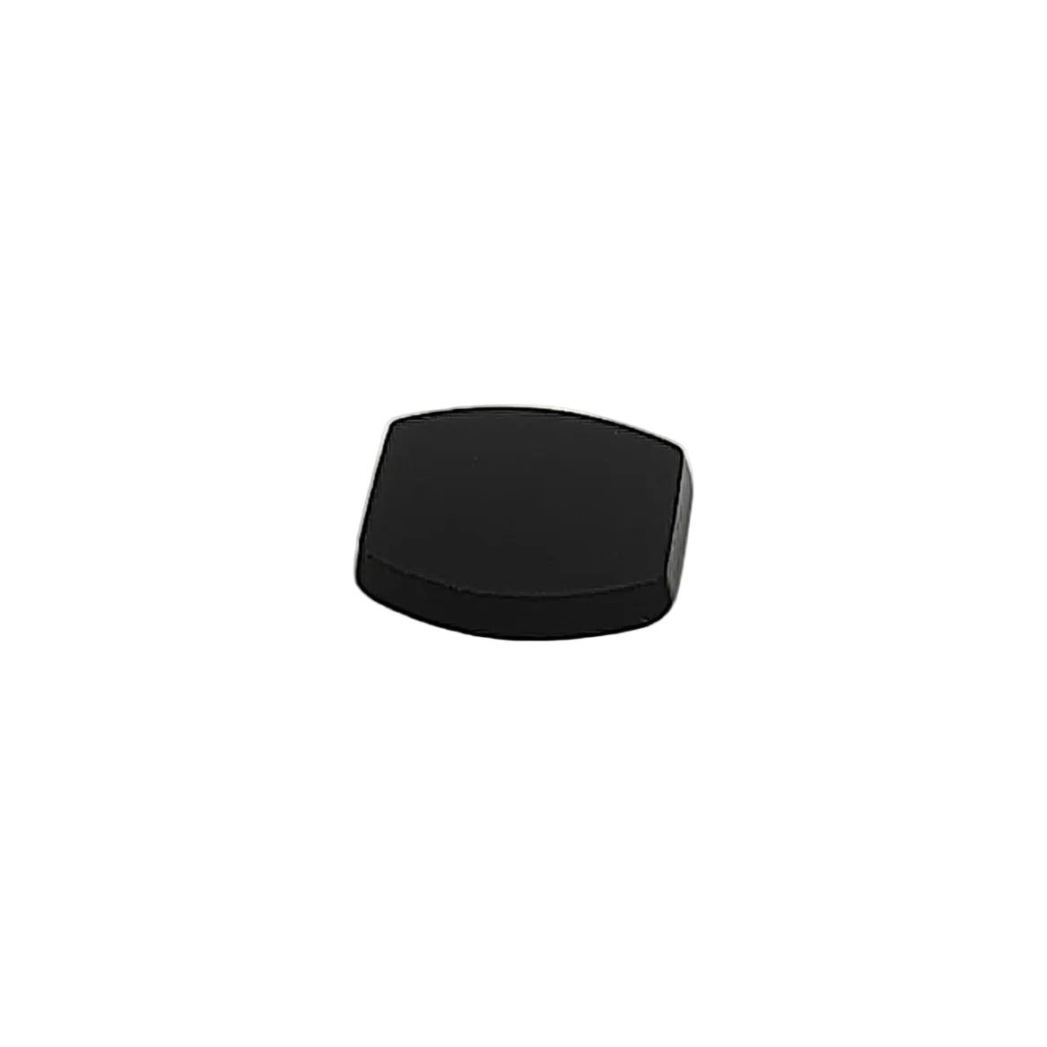 Black cushion on a white background