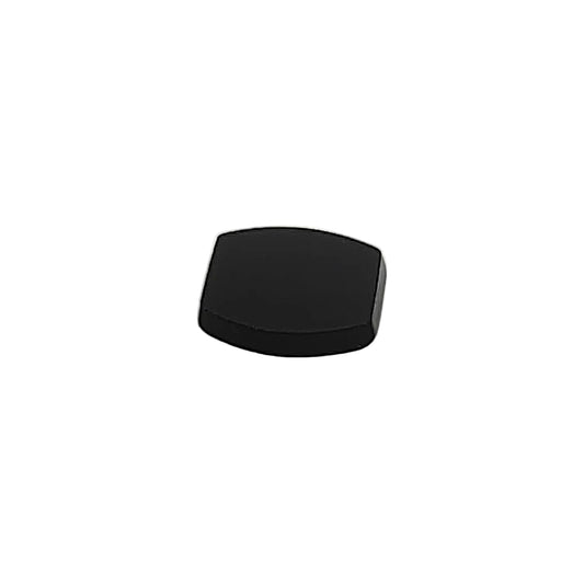 Black cushion on a white background