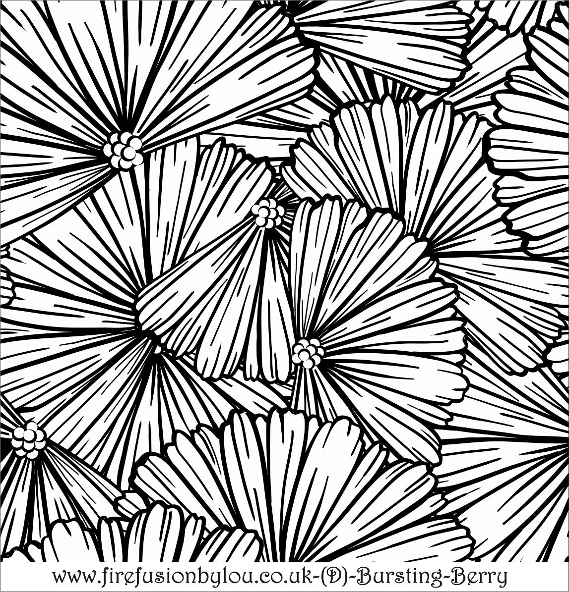 A textured mat with a pattern of bursting berry and leaves, intended for use in jewellery making.