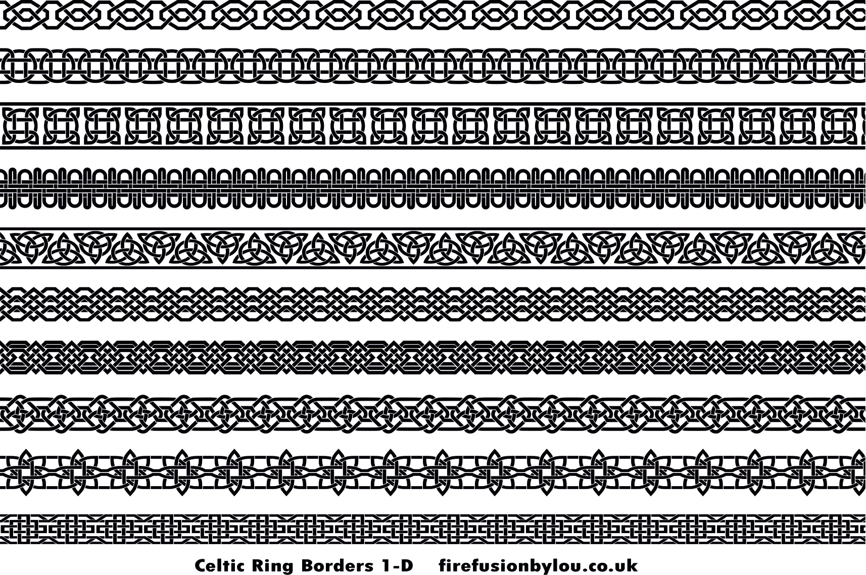 A Celtic debossed texture mat. This picture shows the texture mat pattern in black and white for use on metal clay or polymer clay.