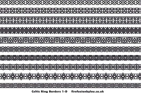 A Celtic debossed texture mat. This picture shows the texture mat pattern in black and white for use on metal clay or polymer clay.