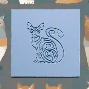 Tribal Cats 95 x 55 m Texture Mat Design One and Two