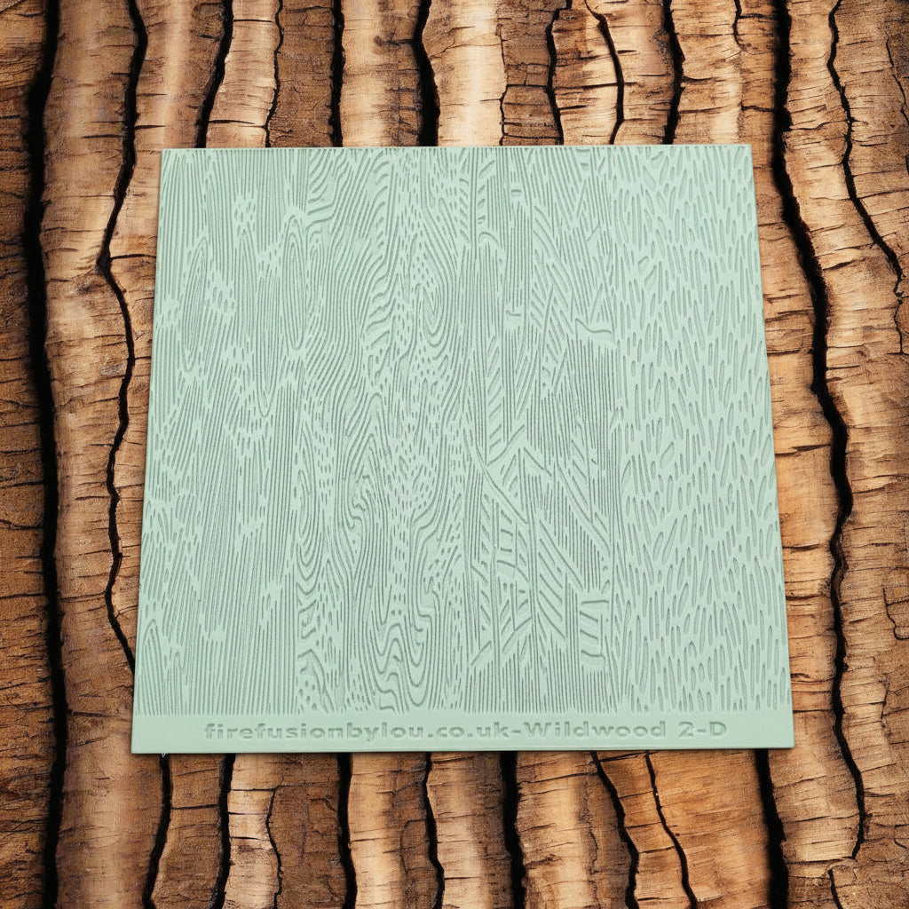 Debossed bark texture mat. Use to make an impression on metal clay and polymer clay.