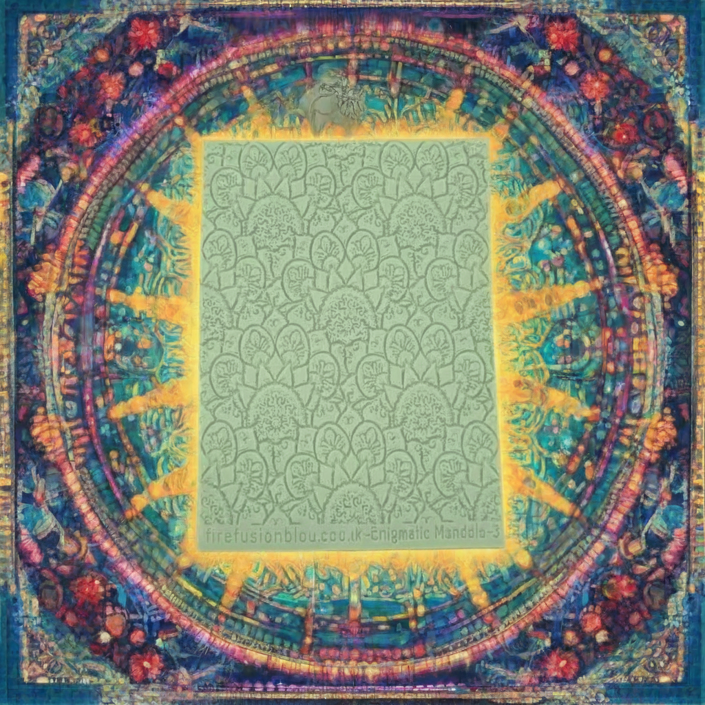 Mandala Enigmatic Design Three Texture Mat – 95 x 55mm