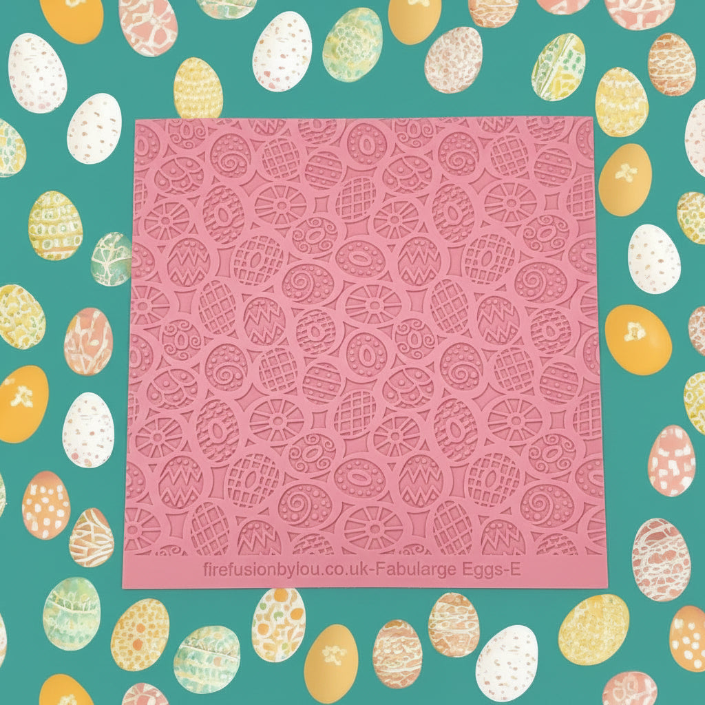 A repeating pattern embossed texture mat.