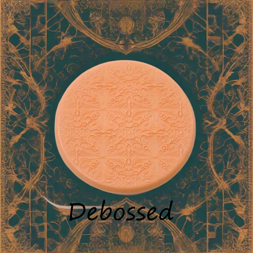 fancy intricate geometric design embossed in silly putty Using a debossed texture mat. This will give you an idea of what it will look like on metal clay or polymer clay
