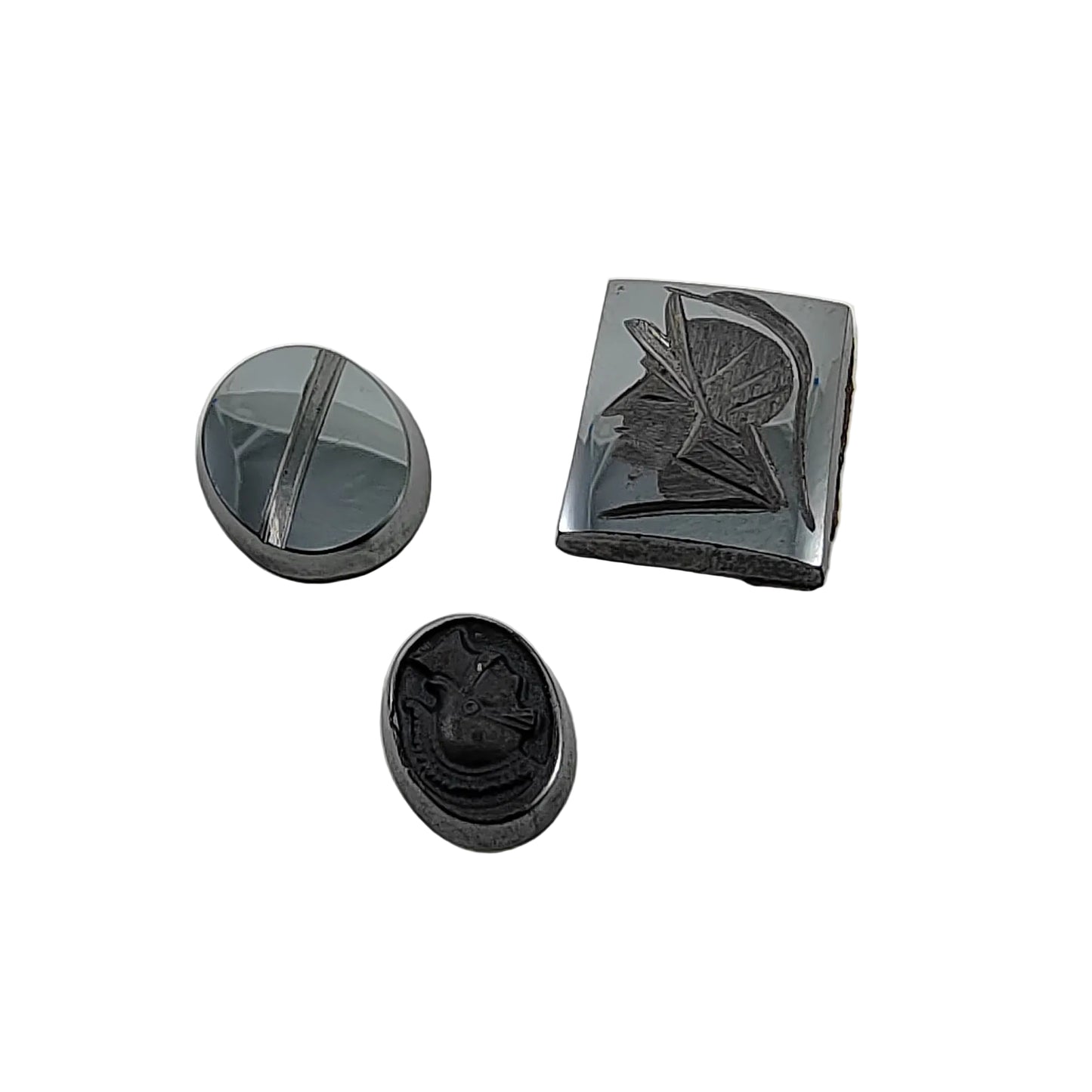 Hematite cabochons
