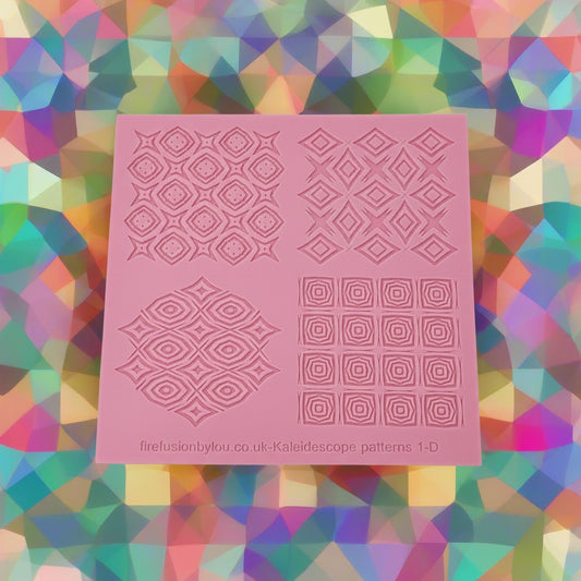 A pattern debossed texture mat. This texture mat will give you a embossed & debossed effect on metal clay or polymer clay.
