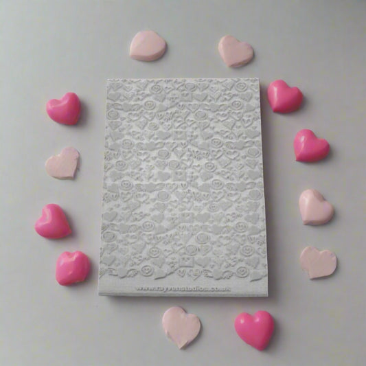 Texture Mat Love Hearts