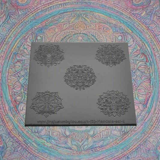 Texture Mat Mandala Set Two x 5 Designs