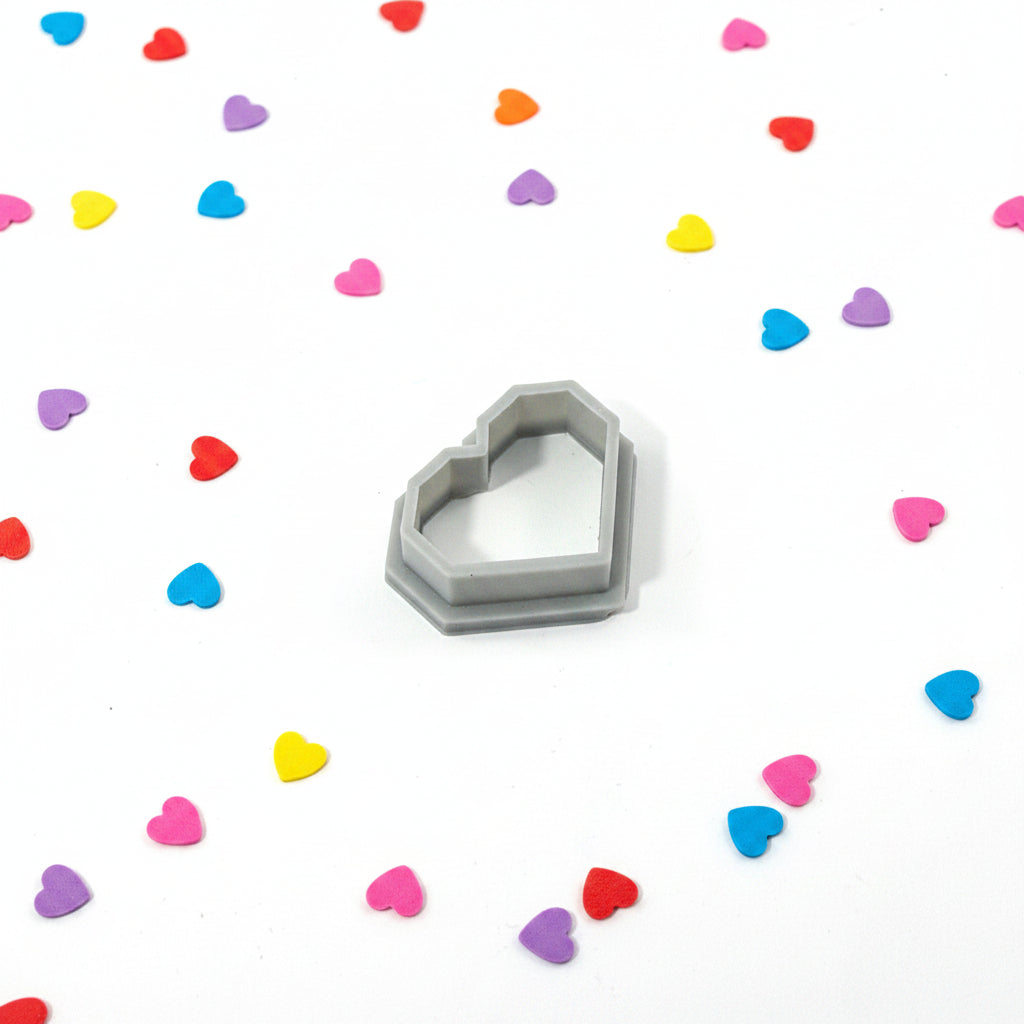 Heart cutter on a white background