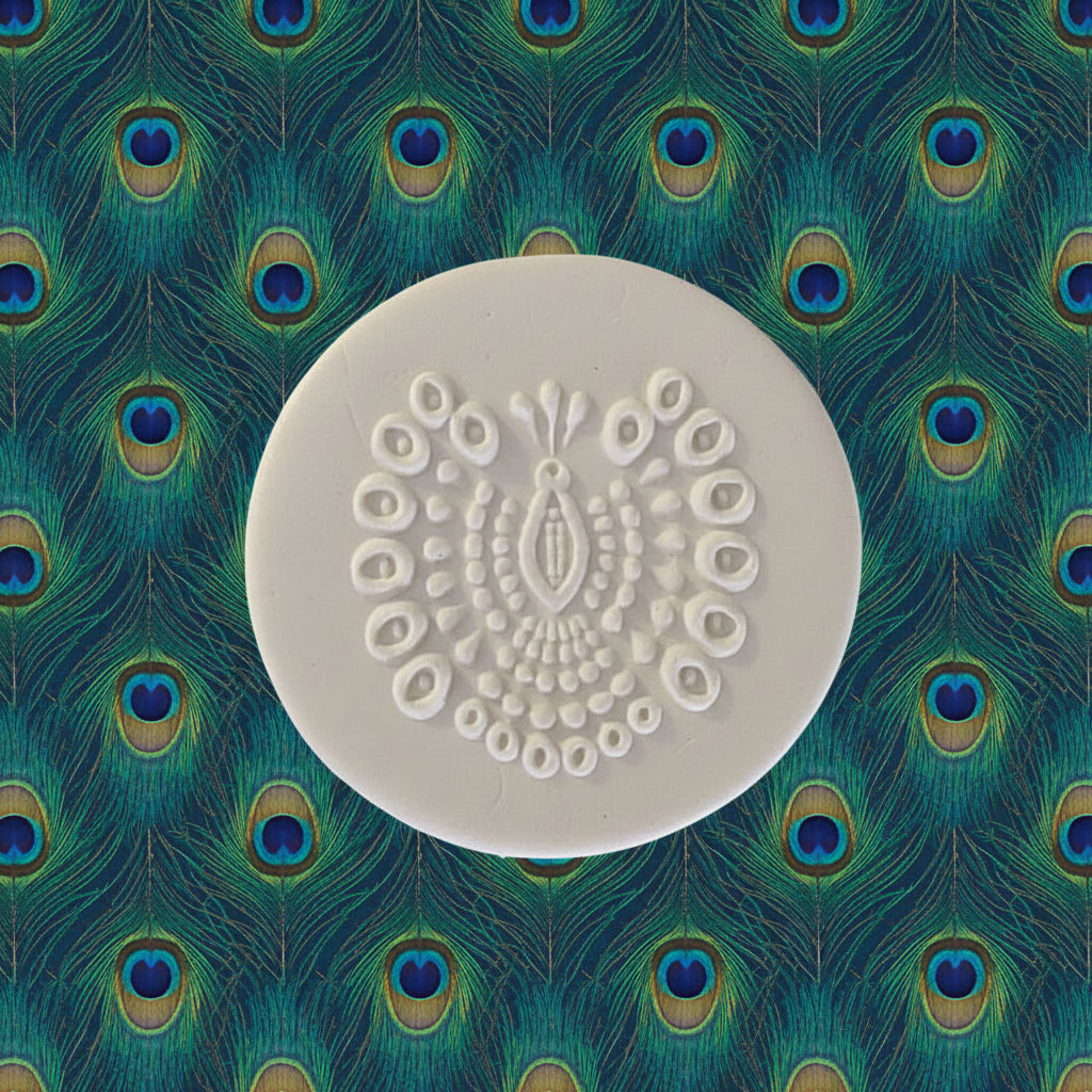 Proud Peacocks Texture Mat – 95 x 55mm