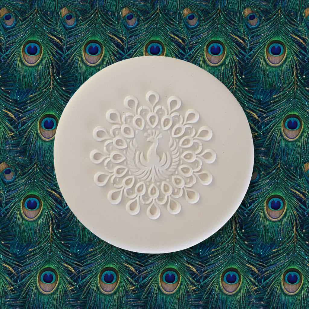Proud Peacocks Texture Mat – 95 x 55mm